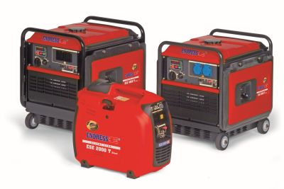 Endress Stromgeneratoren – mobile, wartungsfreundliche Geräte mit 230-V-Steckdosen: zwei rollbare Kastenmodelle und ein kompakter Koffergenerator, ideal für Baustelle, Event und Notstrom.