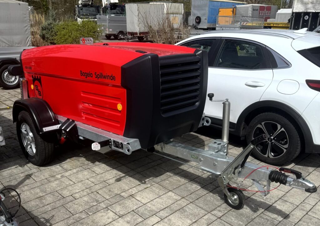 Bagela Spill- und Kabelziehwinde auf Anhänger