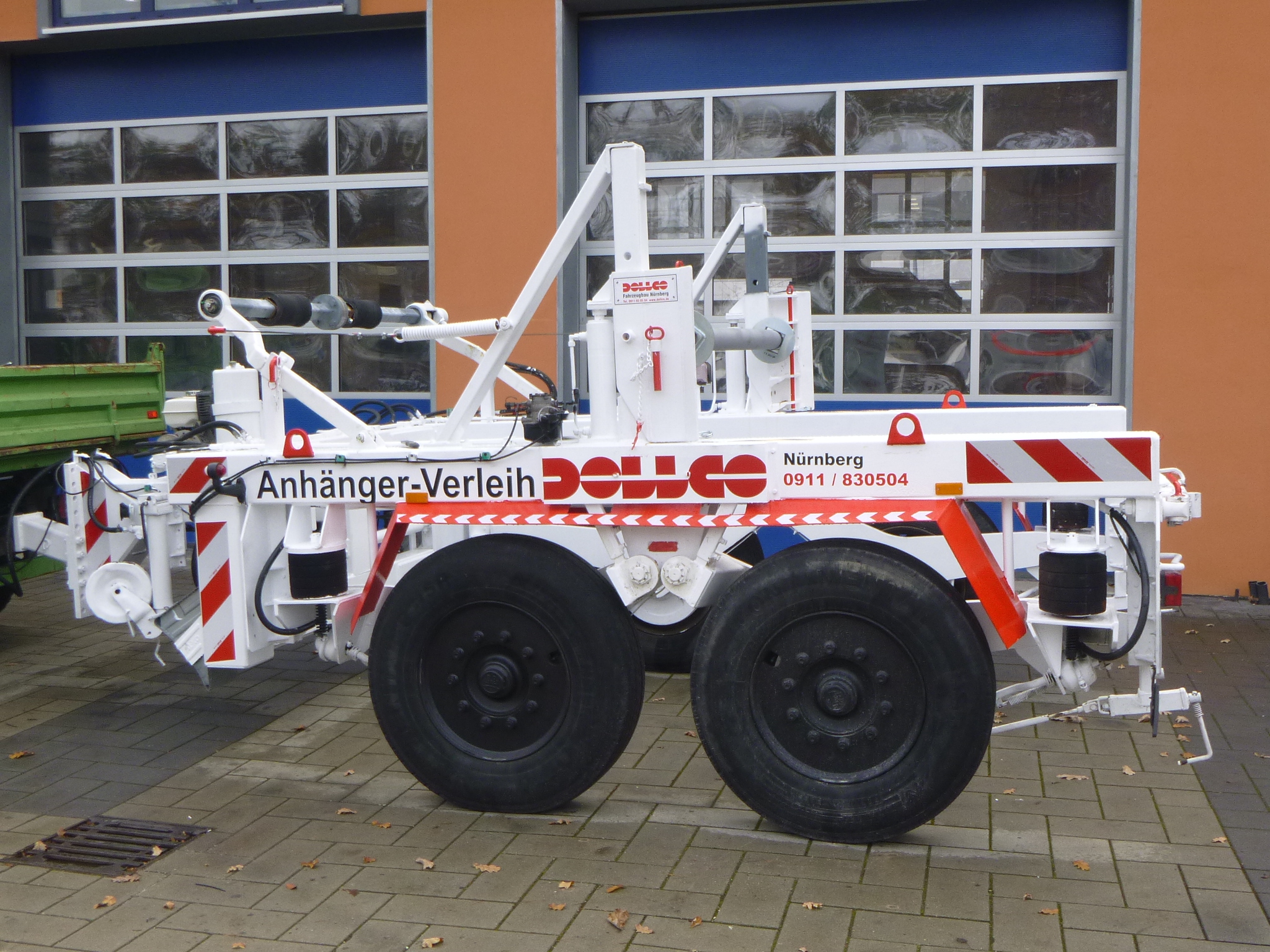 Kabeltrommelanhänger für große Trommeln