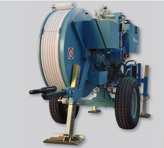 Hydraulische Bremsmaschinen für die Freileitungsverlegung